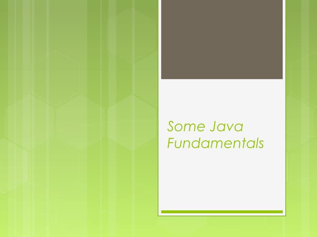 Basic of java 2 | PPT