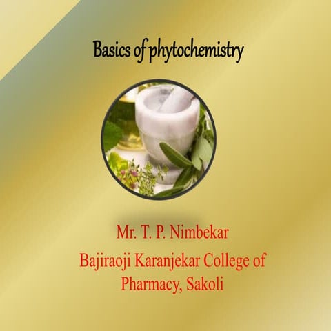 Basic of phytochemistry