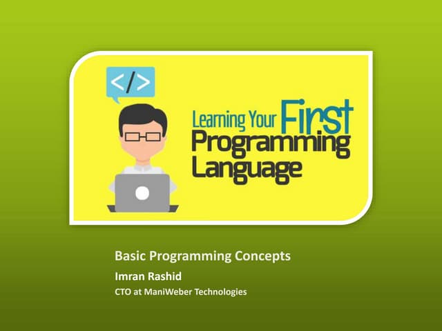 Basic of Programming (Introduction to Programming) | PPT
