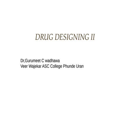 Basic of the Drug Discovery. and Study pptx