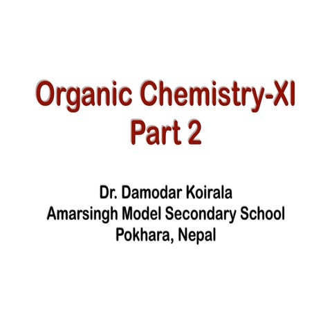 Basic organic chemistry 2