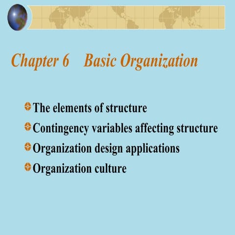 Basic organization