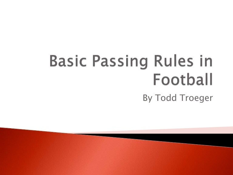Basic Passing Rules in Football
