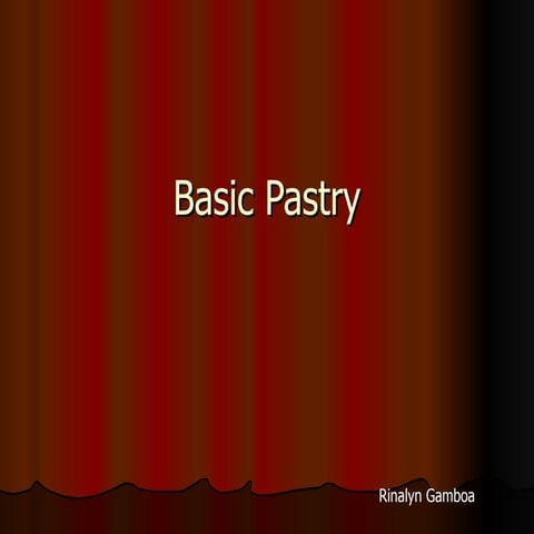 Basic pastry