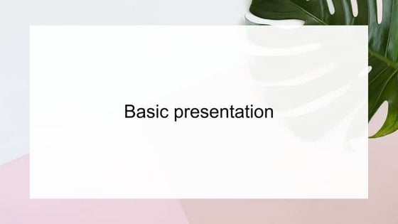 Basic presentation bisnis ................ | PPTX
