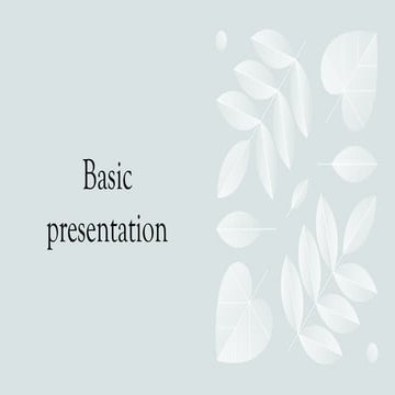 Slide PPT Basic presentation from Windows