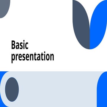Slide PPT Basic presentation from windows