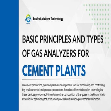 Basic Principles and Types of Gas Analyzers for Cement Plants