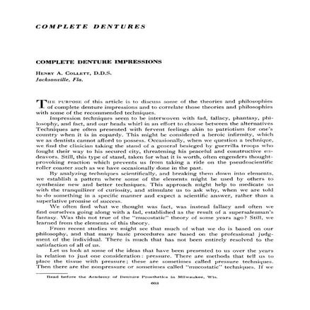 Basic principles in impression making | PDF