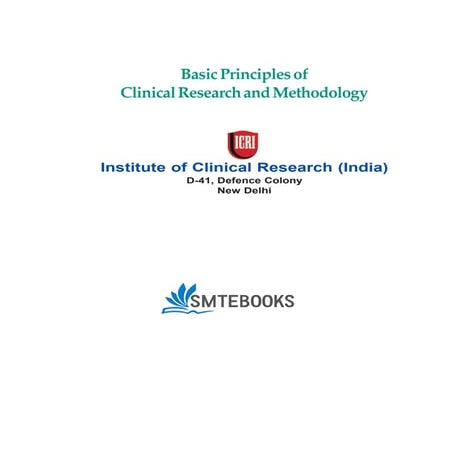 Basic Principles of Clinical Research and Methodology 1st Edition SK GUPTA.Pdf