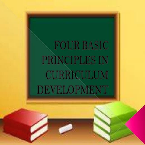 Basic principles of curriculum development