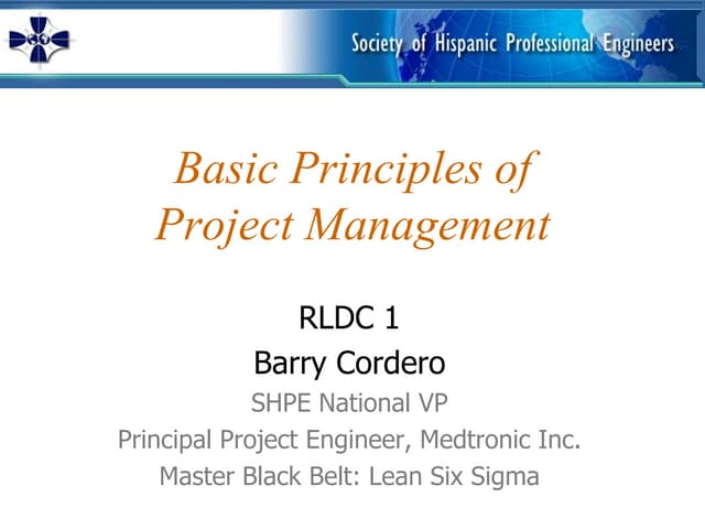Developing a Project Plan