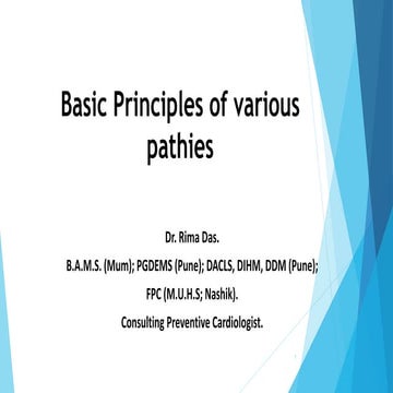 Basic principles of various pathies