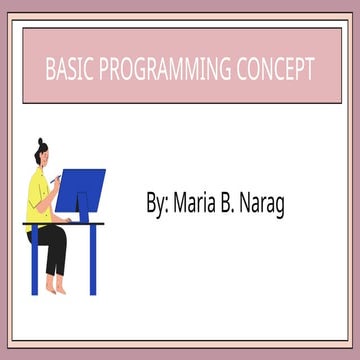 Understanding Basic Programming Concepts: Algorithms, Programs, and ...