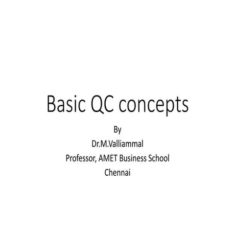 Basic qc concepts
