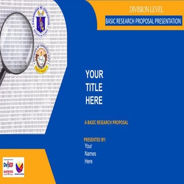 Comprehensive Guide to Crafting a Basic Research Proposal Presentation ...