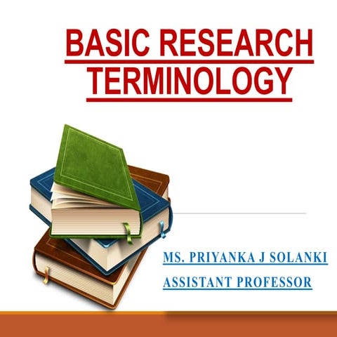 Basic research terminology
