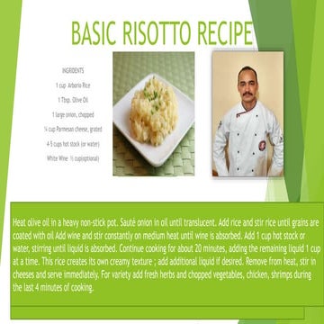 Basic risotto | PPTX