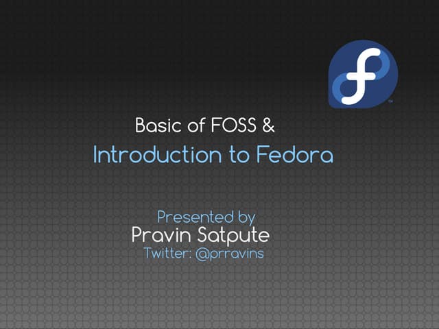 Basics of-foss-fedora-introduction
