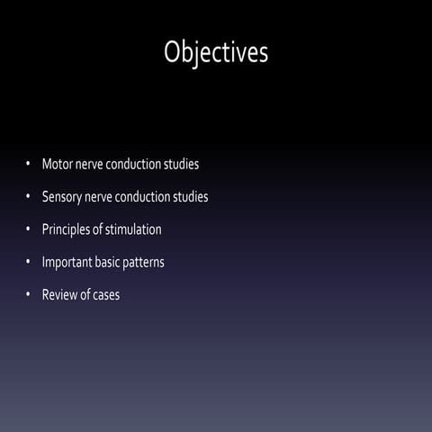 ncs study - basics of nerve conduction study