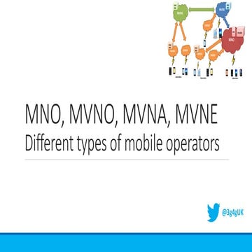 MNO, MVNO, MVNA, MVNE: Different types of mobile operators