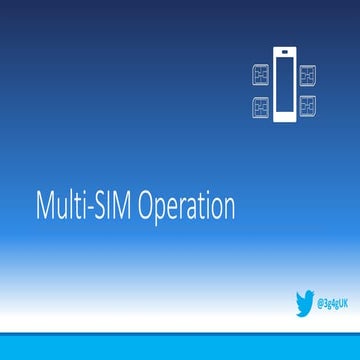 Beginners: Multi-SIM Operation