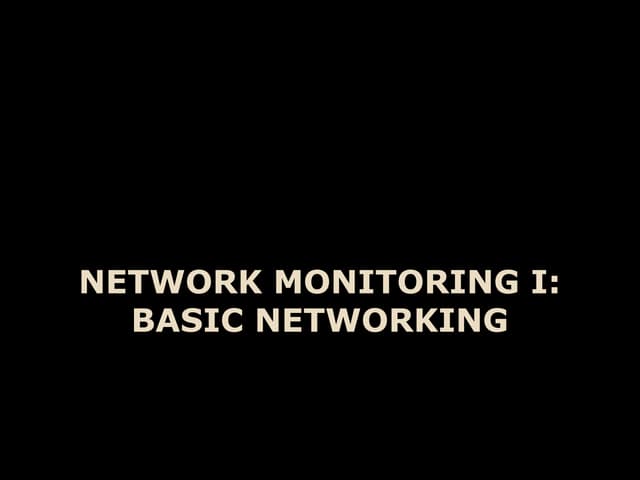 monotoring Basics2
