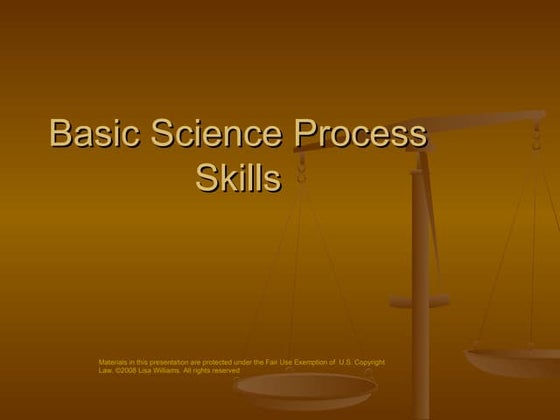 Process Skills | PPT
