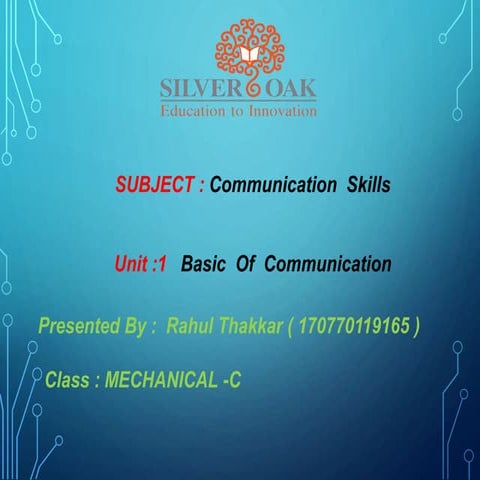 Basics communication 