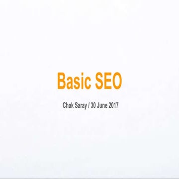 Basic seo