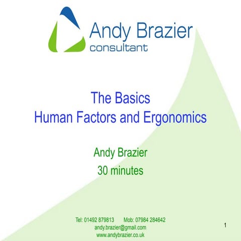 Basics hf +_ergonomics