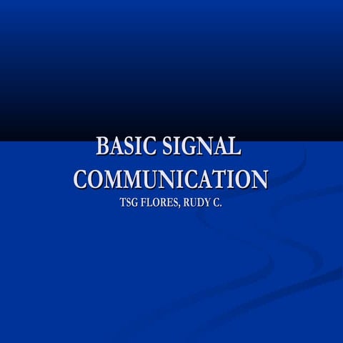 Basic signal communication | PPT | Digital Audio | Computer Software ...