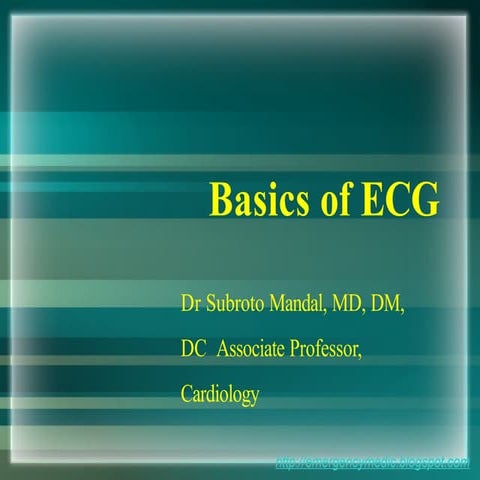 Basics of Electrocardiography(ECG) | PPT