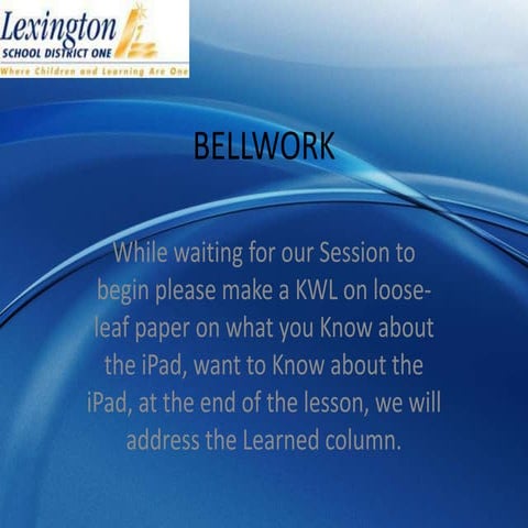 Basics introductiontotheipad