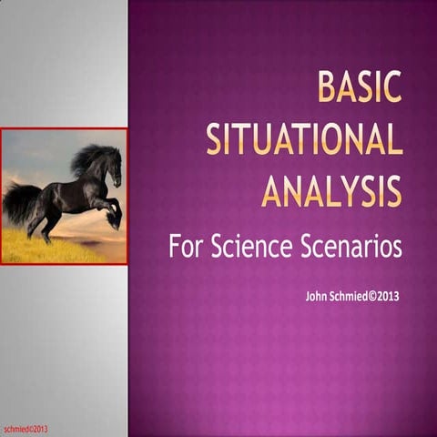 Basic situational analysis