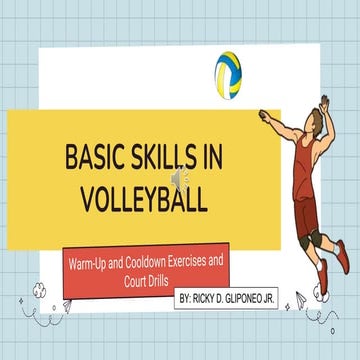 Basic skills in volleyball