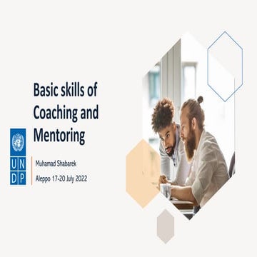 Basic skills of Coaching and Mentoring