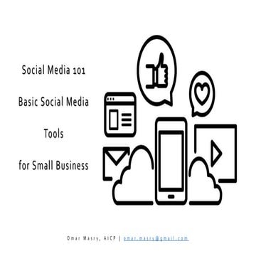 Basic Social Media Tools for Small Business