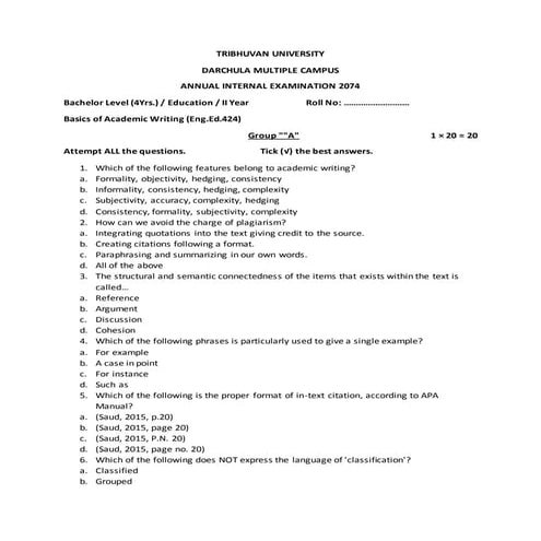 Basics of Academic Writing 424