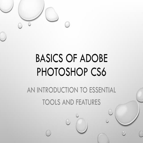 Basics_of_Adobe_Photoshop_CS6 - An Image Editing Software