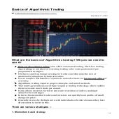 Basics of algorithmic trading