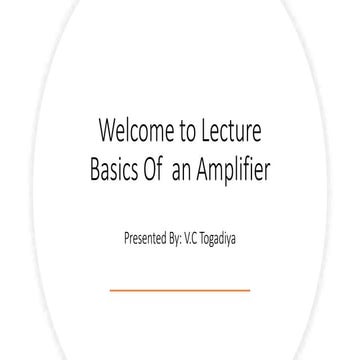 Basics of amplifier.ppt