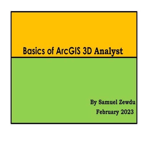 Basics of ArcjjjjjjjjjjjjjjjjjjjjjGIS 3D Analyst.pptx