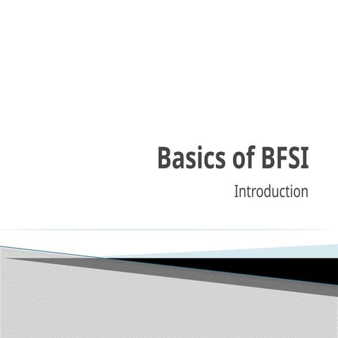 Bfsi sector | PPTX