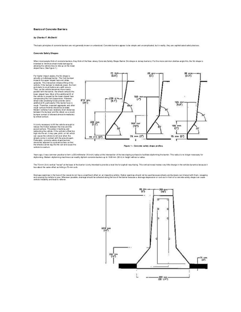 Basics of concrete barriers
