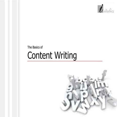 Basics of content writing