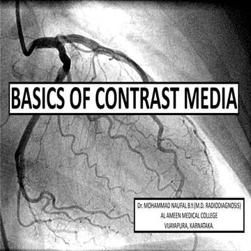 Basics of contrast media