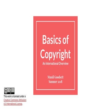 Basics of Copyright
