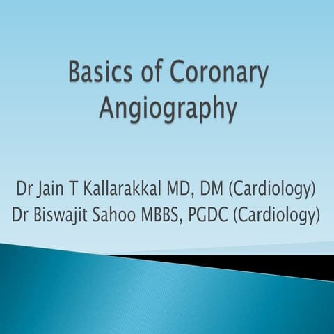Basics of coronary angiography