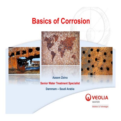 Basics of Corrosion and types for information
